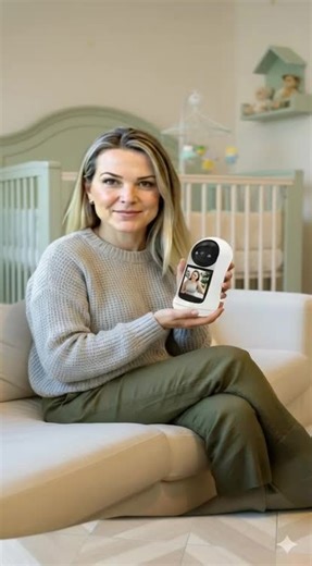 #camera #bebe #seguranca Câmera de segurança com visão noturna, Detector de movimento e choro e ainda faz vídeo chamada !