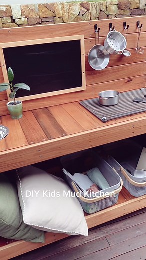 DIY Kids Mud Kitchen Project for Spring Fun