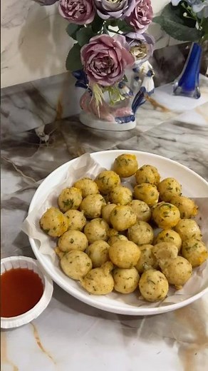 Crispy potato balls easy recipe 🤤