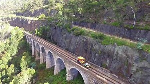 13K views · 800 reactions | Some drone footage of our section car carrying volunteers and tools across #2 viaduct heading back towards the depot. The audio is taken from a radio interview on 2MBS with our Chairman earlier in the month. You can support the railway by making a tax deductible donation on our website: www.ZigZagRailway.com.au  . Thanks to phishplate.photography for the drone footage #ZigZagRailway #GettingCloserEveryday | Zig Zag Railway | Facebook