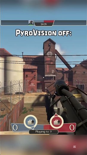 PyroVision Off vs On #tf2 #teamfortress2
