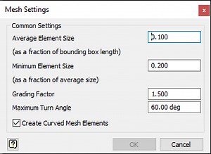 Settings for FEA Simulation