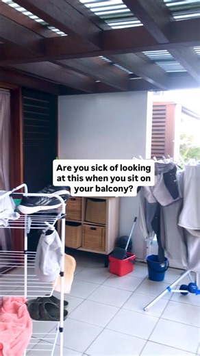 Coastal Clotheslines♻️☀️🦘 on Instagram: "BALCONY BLUES???????? Enough is enough! You’ve had it with crap clothes horses- yuk! Win back your balcony AND your dignity 🧺 Did we say dignity? Too right we did… Enjoy your balcony knowing that you’re a very smart shopper/laundry QUEEN or KING 👑 Folding Post & Fence clothesline by Coastal Clotheslines"