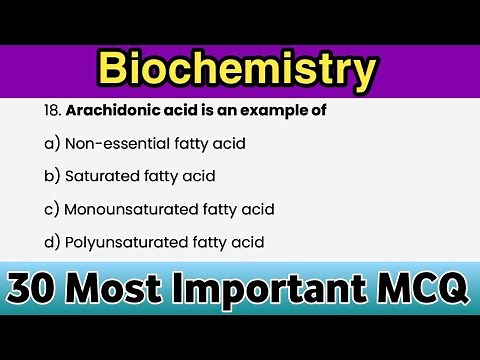 Biochemistry MCQ | 30 Most Important Questions | School of Biology