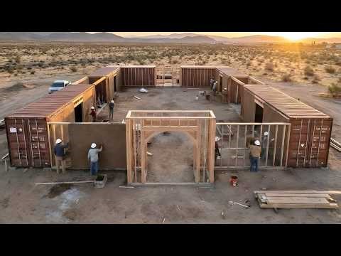 This Man is Turning a Scrap Shipping Containers into a LUXURY HOME!