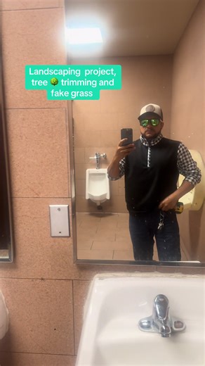 Landscaping Project: Tree Trimming and Fake Grass