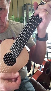 Guitalele tutorial. How to pick a melody within a chord. #lessons #lessondemo