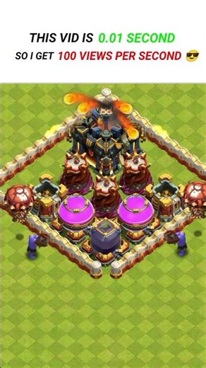 THIS VID IS 0.01 SECOND #clashofclans #coc #shorts