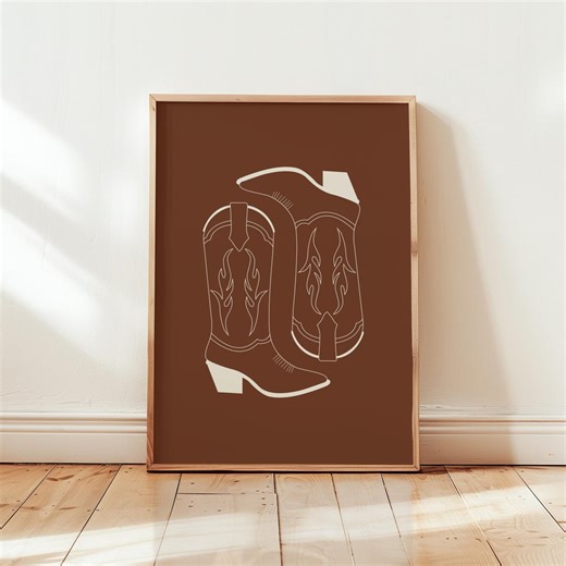 Cowboy Boots Print - Cowboy Boots - Digital Download - Home Decor - Etsy