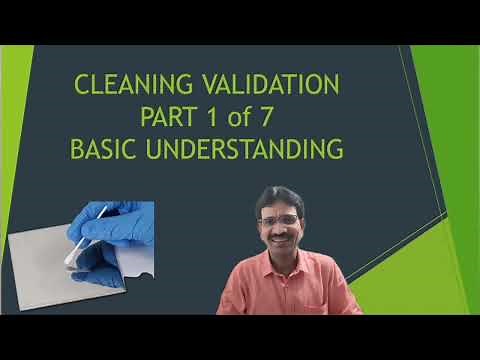 CLEANING VALIDATION PART 1: BASIC UNDERSTANDING