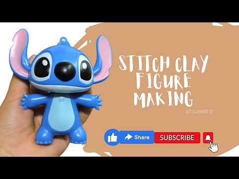 Making Stitch Figure made of clay step by step. Paano gumawa ng stitch figure out of clay