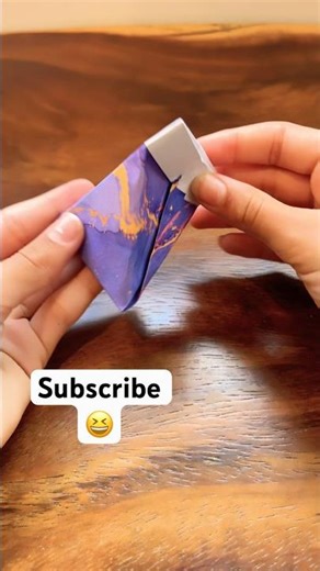 Self Closing Origami Triangular Box #origami #viral #fypviral #diy #paper #papercraft #box