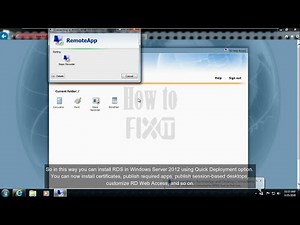 Install Remote Desktop Services in Windows Server 2012 R2