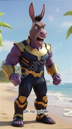 “Spider-Man Gave a Magical Potion… Thanos Turned into a Donkey! 😂🦸‍♂️🫗🐴”#ActingChallenge #shorts