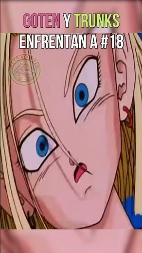 Goten y Trunks enfrentan a #18 #dragonball #goku #dragonballz #anime #trunks