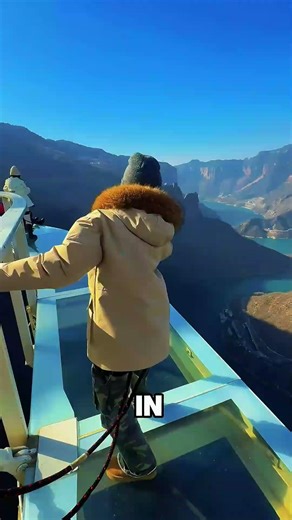 This glass bridge will shake you to the core! 🚨