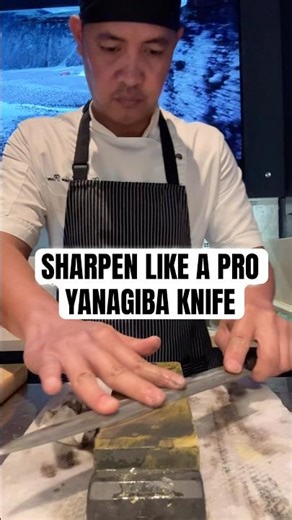 Sharpen like a pro sushi knife