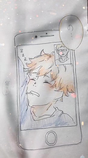 月島と日向のビデオ通話勉強時間！