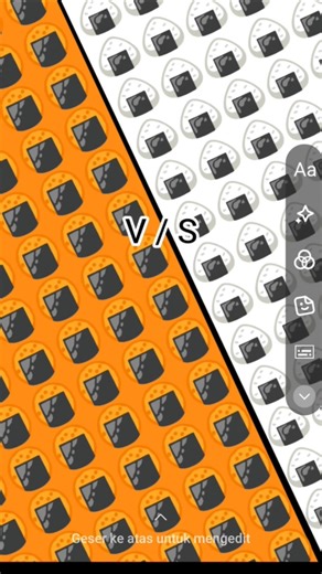 #emoji #emojiart how win? orange vs withe