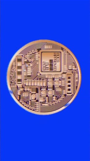 Bitcoin Blue screen | crypto coin animation #animation #bitcoin #bitcoins #shorts #short