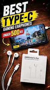 I Bought The Best Gaming Earphones Under 500 rs 🔥 ONEPLUS/OPPO TYPE C EARPHONES