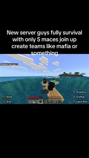 Join the New Survival Server in Minecraft Bedrock