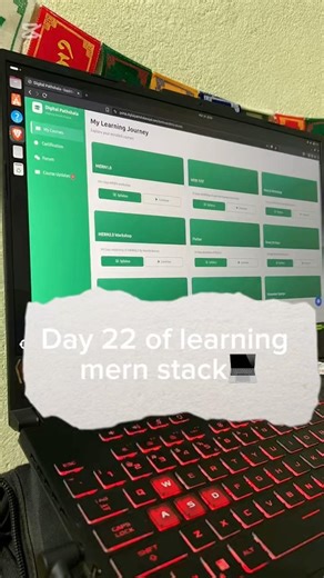 Day 22 of learning journey of mern stack💻✨ #mernstack #softwaredevelopment #mern