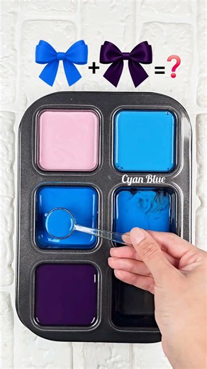 Aesthetic Blue & Purple Color Palette ✨ #artshorts #makeup #satisfying #colorconcept #colormixing