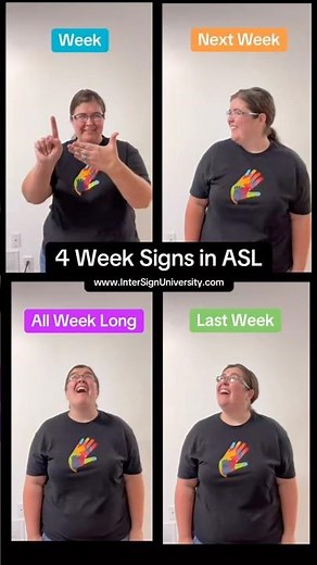 🗓️ How to sign Week, Next Week, Last Week and All Week Long in ASL | Beginner ASL Week Signs