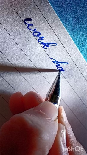 How to Write “Work Hard” in Smooth, Aesthetic Strokes | Satisfying Cursive Handwriting