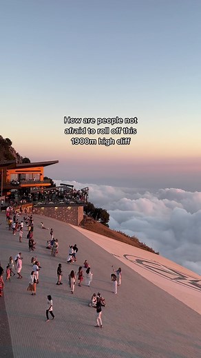 Above the clouds ☁️ #turkey #fyp #cliff
