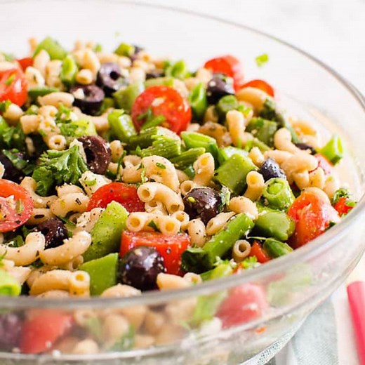 Healthy Pasta Salad Recipe - iFoodReal.com