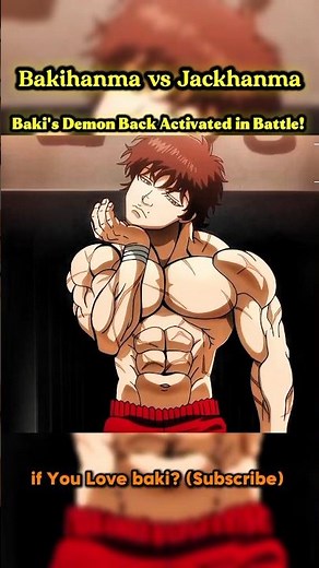 Baki's Training turned him into a Monster! 💀🔥 #gymmotivation #baki #shorts #bakihanma