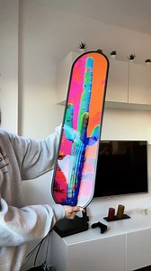 111 reactions · 12 shares |  WALL ART, BUT MAKE IT RAD! 朗 This skateboard-shaped glass wall art is the ultimate fusion of street style & modern design!  With bold colors, a sleek high-end glass finish, and ultra-durable quality, it’s made for those who love to stand out. ✨  Perfect for: Game rooms, offices, living spaces & more! ⚡ Turn your walls into a statement. Tap the link in bio to shop now! | ArtDesigna | Facebook