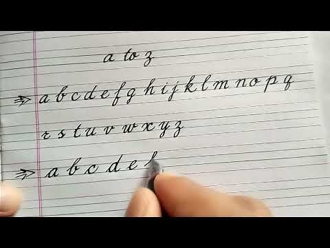 How to write in cursive | cursive small letters from a to z | basic lesson - 4