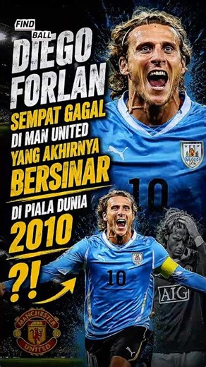 Forlan yang sempat gagal di MAN UNITED sampai akhirnya BERJAYA di PIALA DUNIA 2010‼️