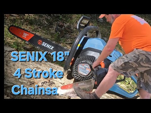 Unboxing and 1st use of a 4 Stroke SENIX Chainsaw