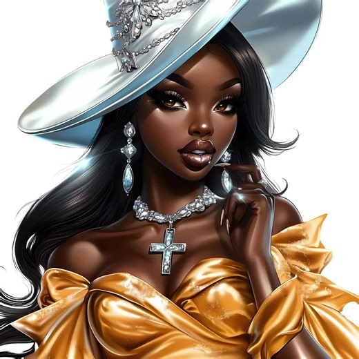 Black Girl Church Hat Clipart, Christian Women Praying, Cathedral Afro Woman Png, Cross Bible Design, African American, Catholic Faith Jesus - Etsy