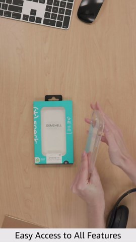 Speck Clear iPhone 15 Case - Slim, Drop Protection - for iPhone 15, iPhone 14 & iPhone 13 - Scratch Resistant, Anti-Yellowing, 6.1 Inch Phone Case - GemShell Clear