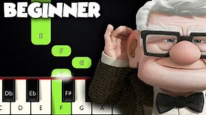 Married Life | BEGINNER PIANO TUTORIAL   SHEET MUSIC by Betacustic Chords - ChordU