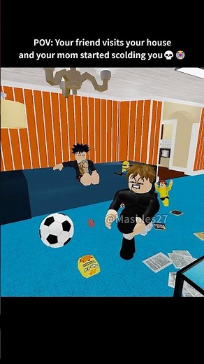 When your friend visits the house for the first time😂 #roblox #shorts #robloxanimation #usa