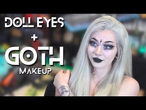 Doll Eye Gothic Makeup | DETAILED Stream GRWM |