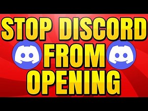 How to Stop Discord from Opening Automatically on Startup