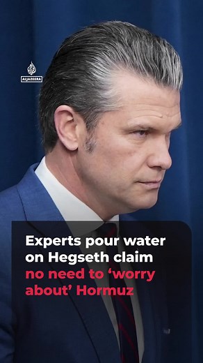 The US Navy at this point can't even get anywhere close to the Strait of Hormuz without being attacked.” Experts are pouring cold water on Pete Hegseth’s claims that the US is working effectively to reopen the world’s most crucial shipping lane.