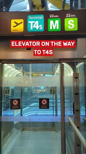🙋🏻‍♂️ how to go from T4 a T4S at MADRID airport ✈️🇪🇸