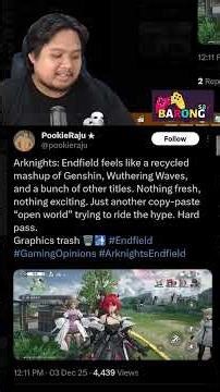 ARKNIGHTS ENDFIELD GAME KURENG?? 🤔 #mobilegame #shorts #gacha #arknights
