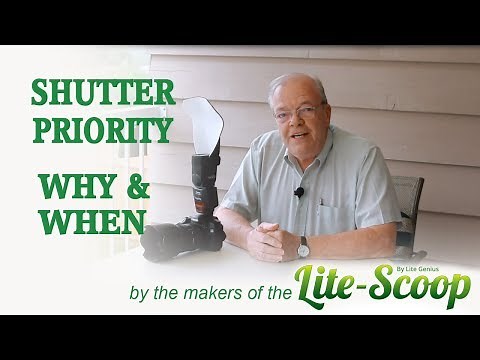 Camera settings - shutter priority - when to use it and why.
