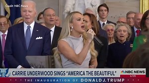 WATCH: Carrie Underwood performs acapella at Donald Trump's inauguration