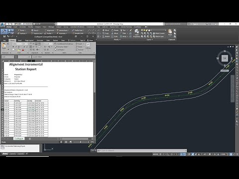 AutoCAD Civil 3d Create Offset, Curve Data Horizontal & Coordinates Data Stationing Reports