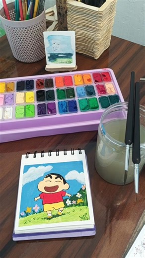 easy sinchan drawing ✨ #drawing #art #workingartist #youtubeshorts #shorts #shortsfeed #sinchan